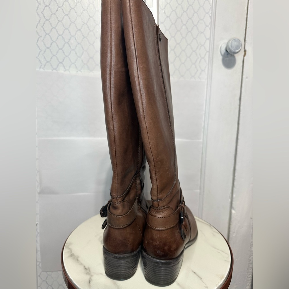Bussola Trapani Knee High Riding Boots EU 39 8.5 brown Leather - Picture 6 of 9